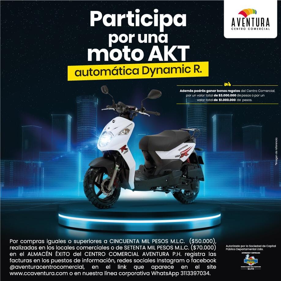 ¡Gana con Aventura en este fin de año! 🛵💳